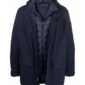 New Ralph Lauren 3-in-1 Quilted liner hooded Coat XXL